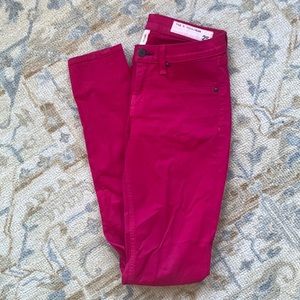 rag & bone pink skinny legging jean size 25